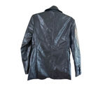 Women's DAZY Black Faux Leather Blazer Jacket Size S Photo 2