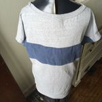 Athleta gray with blue stripe L jersey T-shirt dress Photo 1
