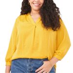 Vince Camuto  Rumple Satin Blouse Photo 0