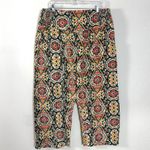 Free People XL Lunan Crop Harem Cord Printed Jeans NWT Bohemian Retro 60s 70s Photo 8