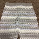 SO Blue White Gray Silver Shimmer Knit Joggers  Size Medium Photo 5