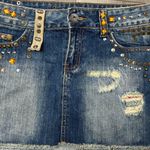 Streetwear De puta madre 69 jean mini denim skirt Blue Size 28 Photo 2