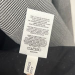 EXPRESS  Plaid Knit Peak Lapel Double Breasted Blazer Black White Micro Plaid Photo 10