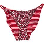 J.Crew '90s no-tie string bikini bottom in reversible print M NWT Photo 0