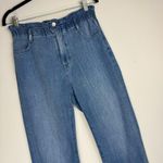 J.Crew  Womens Straight Leg Crop Jeans Sz 27 Medium Wash Paperbag Waist Photo 3