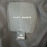 Alex Marie Sz 14 Capelet Cape V-Neck Jumpsuit Black Wide Leg Formal Mother Bride Photo 8