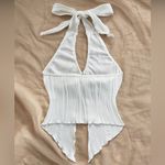 Elegant White Halter Top FREE SHIPPING Photo 1
