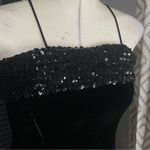 Vintage Lilli Diamond Black Sequin Velvet Midi Fit Flare Dress Size undefined Photo 3