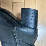 Ralph Lauren LAUREN  Gail Black Leather Moto Bootie Booties Ankle Boots Size 7.5 Photo 3