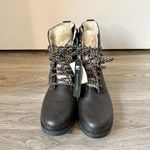 Sorel Women's Emelie Genuine Shearling Short Lace-Up Boot in Blacken Brown NWT Photo 4