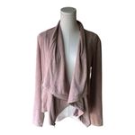 Cupcakes and Cashmere ‎ Faux Suede Moto Jacket Dusty Rose Size Small Photo 1