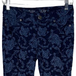 The Limited  Jeans Womens 0 Blue‎ Floral Low Rise Ankle Skinny Flower Bloomcore Photo 2