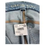 American Eagle New Jeans Womens 20 35W Blue Curvy Baggy Straight High Rise Boho Photo 3