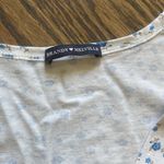 Brandy Melville  Blue Floral Wrap Top Photo 3