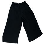 Madewell Clemente Wide Leg Cropped Fit Pants | Solid Black | Small Photo 2