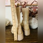 Steve Madden  Hesitant Sand Suede Block Heel Pull On Mid
Calf Fashion Boots Sz8 Photo 9