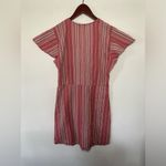Cotton On  Pink‎ Multicolored Striped Tie Front Textured Dress Size Women's M Photo 2