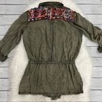 Staring At Stars  Army Green Embroidered Shirt Jacket Photo 2