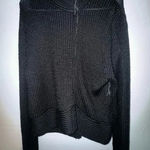 By design‎ women’s modern graffiti black knit zip sweater with pockets size xl Photo 0