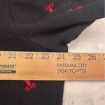 Quacker Factory  Womens Polo 1X Plus Lobster Black Red Button Up Top Short Sleeve Photo 5