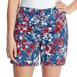Bandolino NWT Womens  Modern Fit Amy Floral Shorts w Stretch  - Sz 12 Photo 0