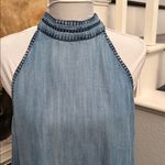 Cloth & Stone Anthropologie 100% tencel Chambray Dress Size Medium Photo 3