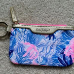 Lilly Pulitzer  Zip Up Coin Wallet / ID Case Seekers Pattern Photo 0