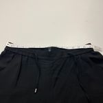 Eileen Fisher 100% Silk Crepe Pull-on Drawstring Pant Womens Size Small Black Photo 3