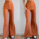 Urban Outfitters Naya Bell Bottom Flare Trouser Pants Burnt Orange NWT 4 Hippie Photo 2