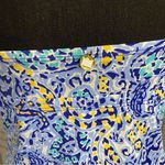 Crown & Ivy  Tankini Top Navy Paisley Built-in Bra Bikini Top Size S Photo 3