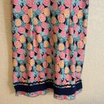 Simply Southern  Pineapple Print Tunic Dress  XL Sleeveless Collared Navy Trim Photo 13