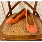 Paul Green  coral wedge heel suede shoes size 6.5 Photo 8