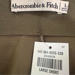 Abercrombie & Fitch Split Hem Slim Flare Knit Pants Olive Green Large Short Photo 3