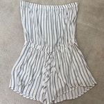 Lottie Moss Black & White Striped Romper Photo 0