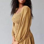 Urban Outfitters UO Francis Smocked Long Sleeve Mini Dress size M Photo 0