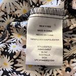 Lila Rose NEW Lily Rose Floral Off Shoulder Crop Top Daisy Floral Small Black White Photo 3