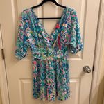 Lilly Pulitzer NWT  Parigi Romper Blue Ibiza Cabana Cocktail size small Photo 1