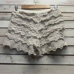 Mossimo White Crochet Lace Shorts Boho Cottagecore Festival Scallop Hem Women S Size undefined Photo 4