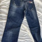 Vintage Agile Women’s denim Jeans Floral Design pants Sz 14 Photo 6