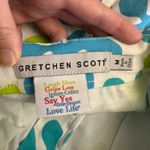 Gretchen Scott Pants Medium M Leaf Print Resort Wear Cotton Summer Vacation White Photo 1