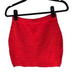 SEEK the Label  Womens Bandage Mini Skirt Stretch Pull On Red M Photo 0