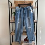 Buffalo David Bitton NWT  High-Rise Girlfriend Distressed Jeans, 33 Photo 1