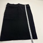 Helmut Lang Black Ribbed Pencil Skirt Lined Womens Size Medium Pull-On Stretch Photo 5