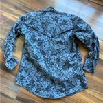 Rockmount Ranch Wear Floral Print Western Shirt Pearl Snap Black Photo 4