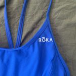 One Piece Roka  Women’s Elite Strap Back Blue Swimsuit Photo 1