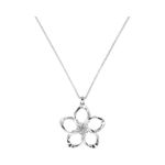 Ted Baker ππ Bedelie Crystal Blossom Pendant Necklace Silver NWT Photo 1
