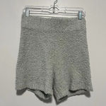 SKIMS  Cozy Boucle Knitted Fleece Shorts in‎ Aqua Pale Green Size Small/Medium Photo 2