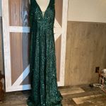 Faeriesty emerald green sequin gown Size 5X Photo 6