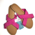 Old Navy Bright Pink Cross Strap Sandals Size 9 NWT Photo 0