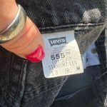 Levi's Ladies 90s Levi’s 555 black guys fit straight leg jeans 13 JR M Vintage Photo 5